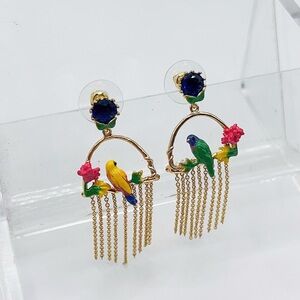 Les Nereides bird earrings